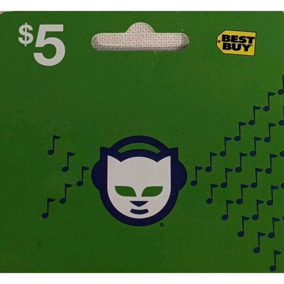 2009 Napster Music Card Download Streaming Best Buy Collectible No Value Green - Picture 7 of 9